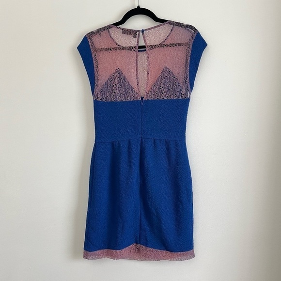 The Kooples Relief Lace Crepe Mini Dress - Picture 11 of 12